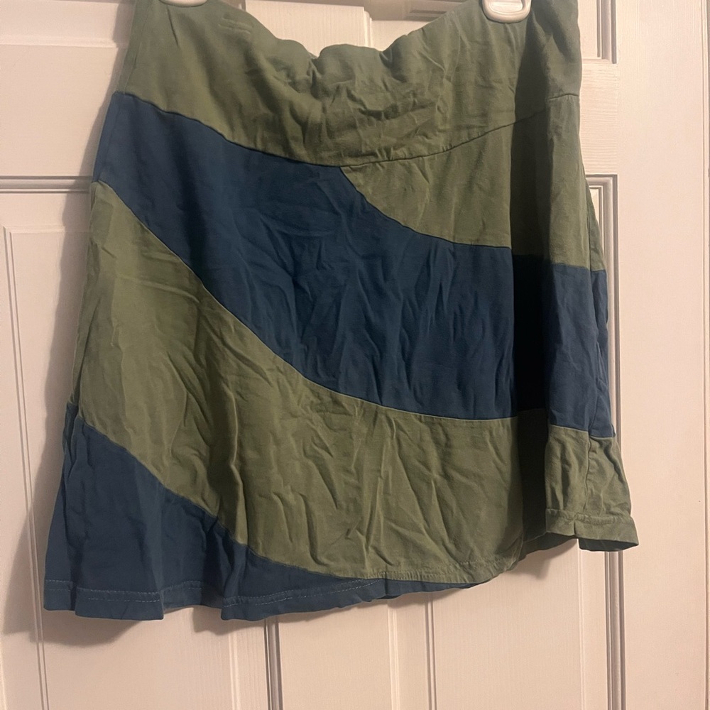 Green and Blue Women's Skirt